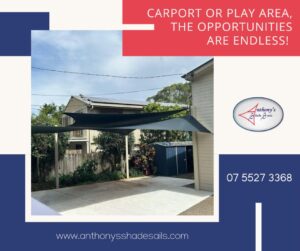 Carport Or Play Area, The Opportunities Are Endless! - Shade Sails Runaway Bay